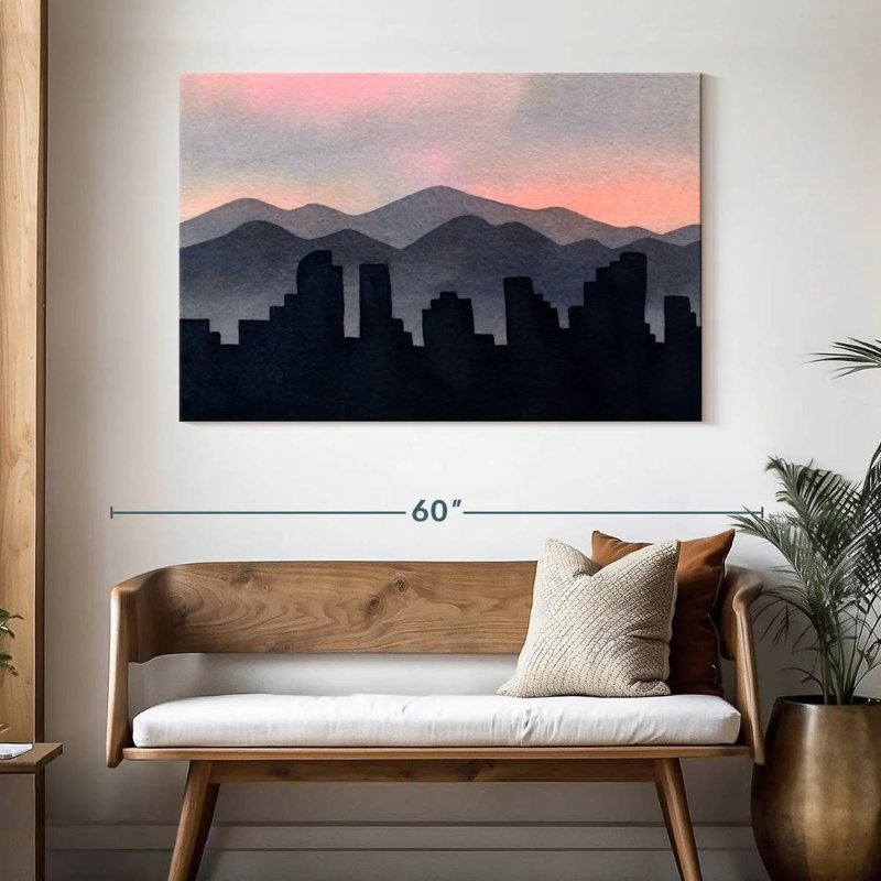 Sireci Abstract Skyline, 32" H x 48" W