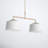 Eagleton 2 - Light Aged Brass Kitchen Island Pendant