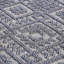 Tapis tissé 2X8 et blanc / gris