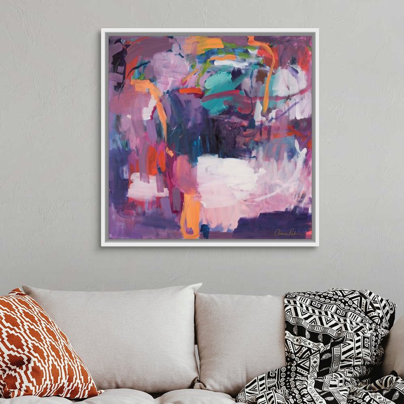 Print, White Framed, 38" H x 38" W x 1.75" D