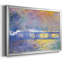 "Charing Cross Bridge", reproduction d'art encadrée sur toile par Claude Monet-95889317-95889318