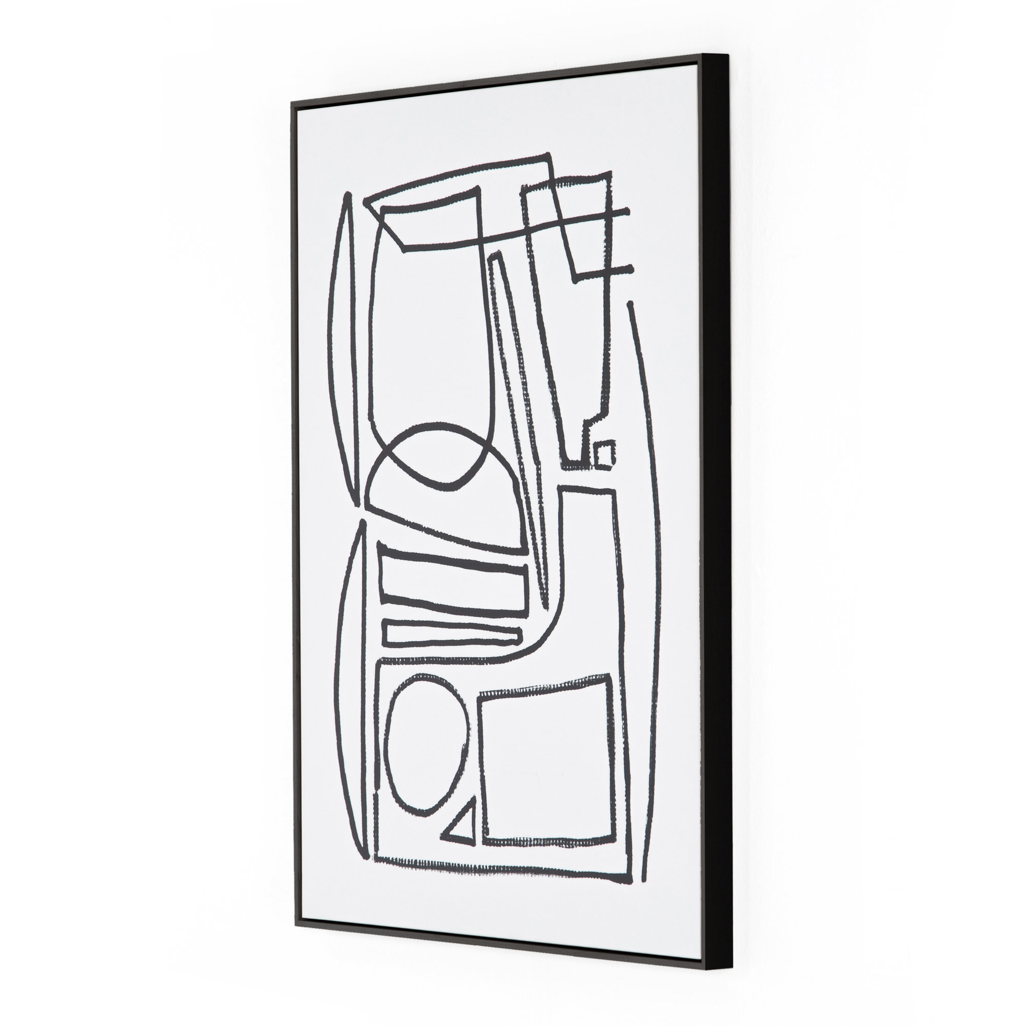 Stark 1 by Dan Hobday, Black Floater Framed, 40" H x 30" W x 2" D