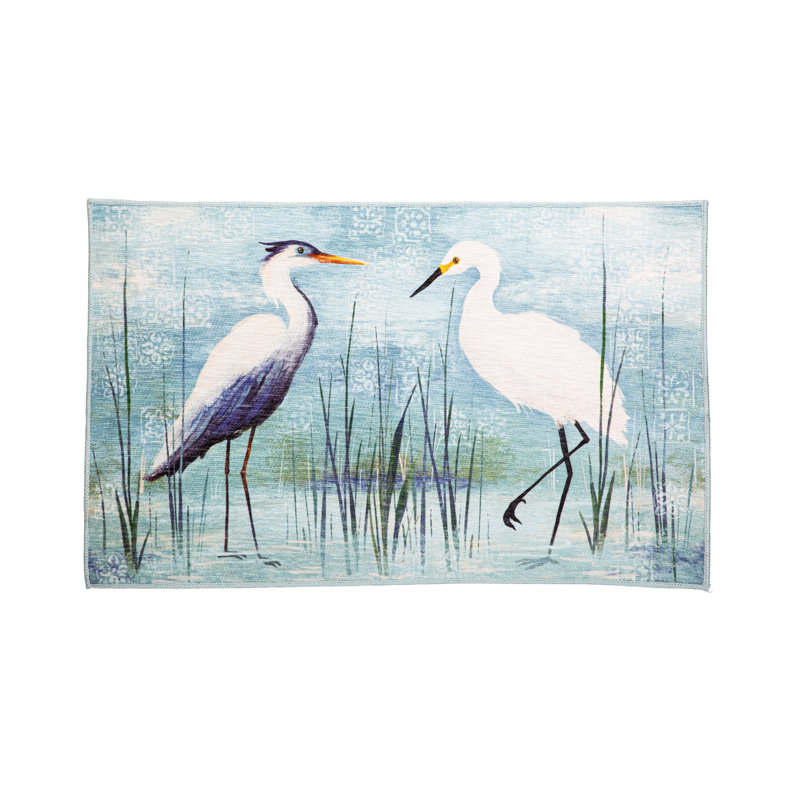 Tapis d'intérieur / extérieur lavable Blue Heron