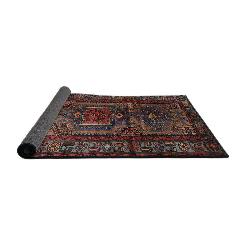 Tapis brun Southwestern, Rond 6 pi