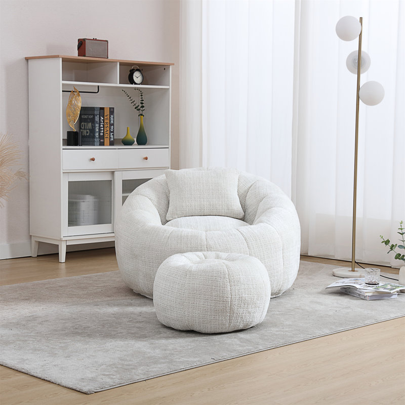 Fauteuil à billes United We Win, Chenille beige