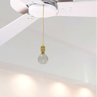 Royal Designs Small Swiss Cut Diamond Crystal Finial Ceiling Fan Pull ...