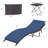 2-Piece Foldable "S"-Shaped Reclining Chaise Lounge Set With Adjustable Backrest And Foldable Rattan Coffee Table-108487673