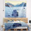 Tapisserie glacier national park lake shore-28487324