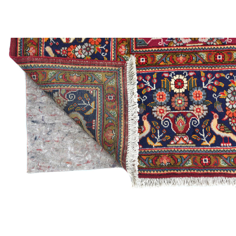 Tapis oriental traditionnel rétro rouge 10 x 13 Fuchsia