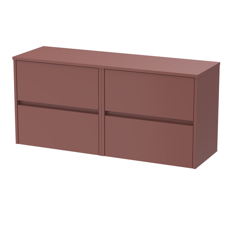 Havana 1205 mm Bathroom Vanity, Smoked Red