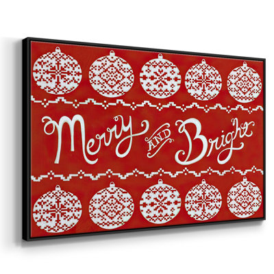 Toile tendue encadrée Fair Isle Snowflake II