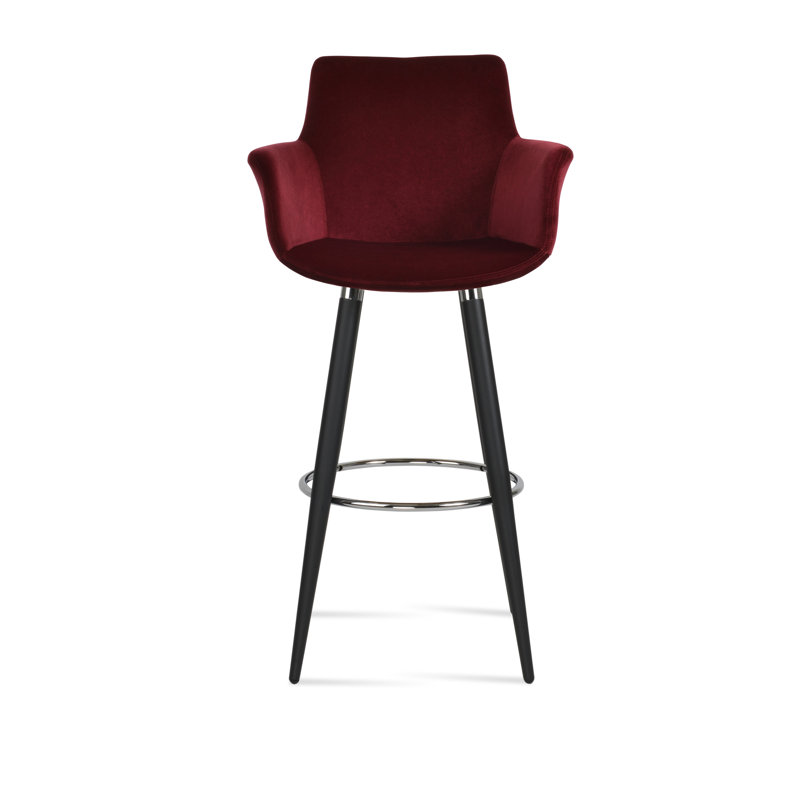 Bottega Ana Bar & Counter Stool, Bar Stool (29" Seat Height), Cherry