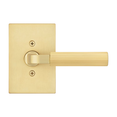 Mirada Reeded Half-Dummy Lever with Rectangular Rose