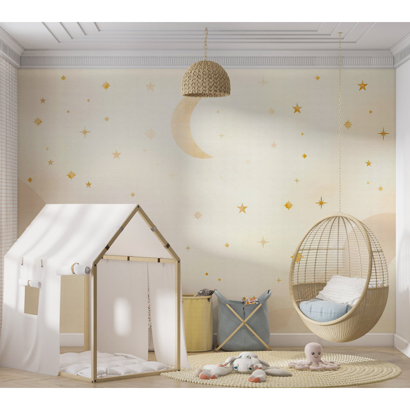 Papier peint pour enfants, nuit étoilée, L 157 po x L 110 po