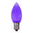 Vickerman C7 LED Purple Faceted Replacement Bulb, Package Of 25