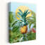 «Golden Pineapple Jungle Abstract Palm Fruit Nature», art mural-129096404