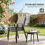 Ensemble de 4 chaises d'extérieur empilables-2089743464