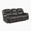 Ensemble 3 pièces de fauteuil inclinable en microfibre polie Yasminda-826815475