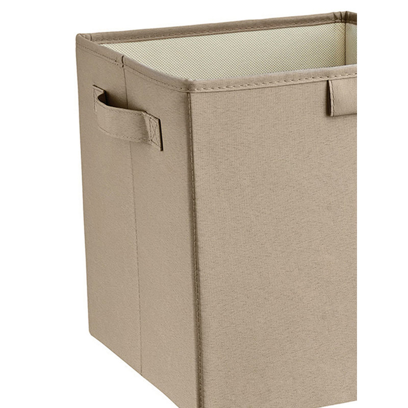 Bac de rangement en tissu Premium Cubes, Gris pierre / gris