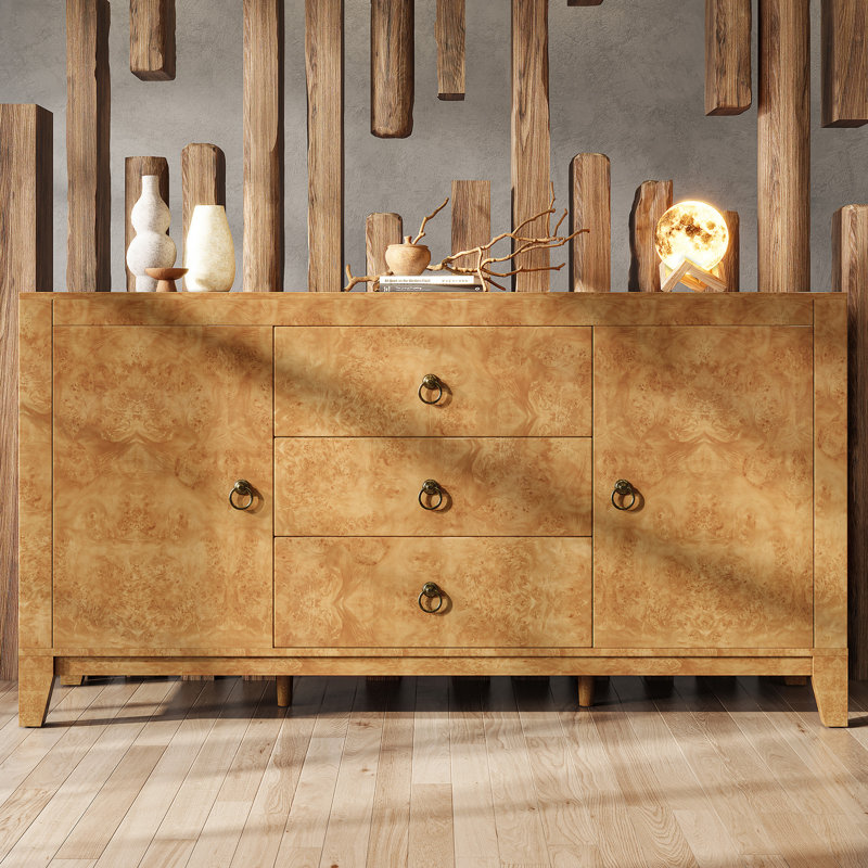 Buffet Dorne 60 po avec tablettes réglables Dorne, Jaune