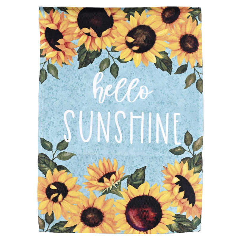 Drapeau Hello Sunshine Sunflowers 13 x 18