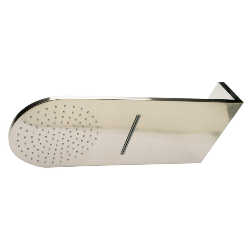 Rain Fixed Shower Head 1.8 GPM GPM, Brushed Nickel