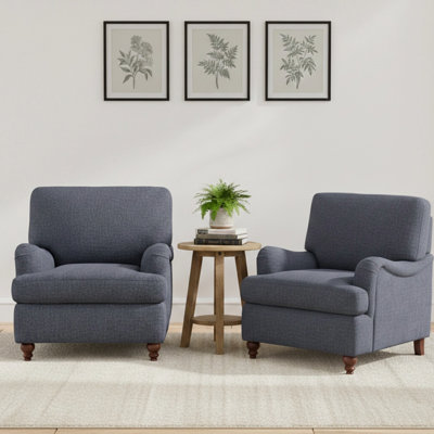 Ensemble de 2 fauteuils rembourrés Bantry
