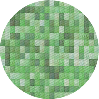 Tapis vert tissé à la machine