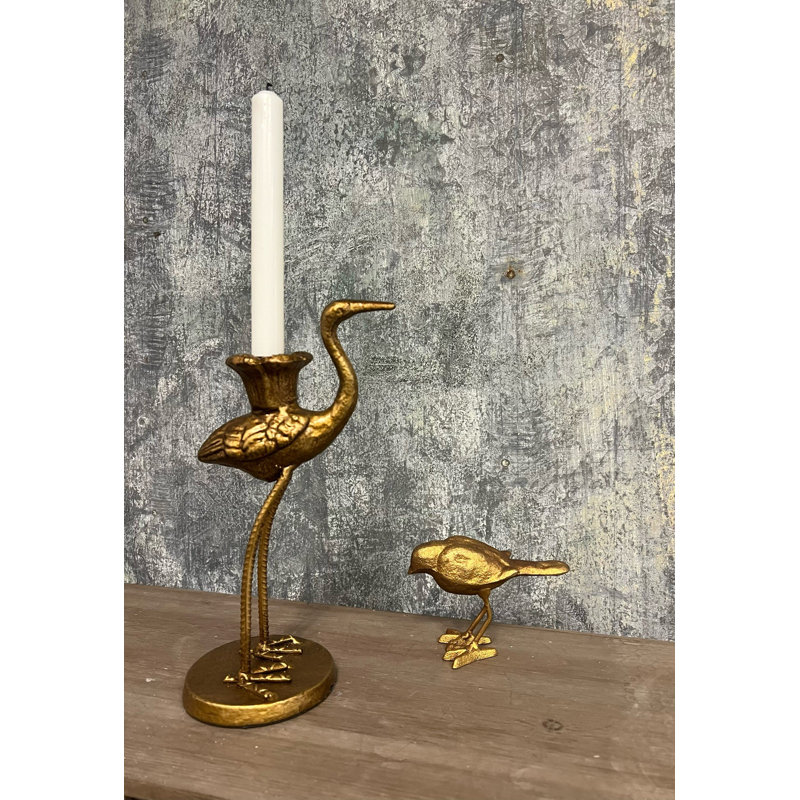 Elegant Crane-Shaped Taper Holder
