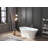 Kingston Brass Aqua Eden 67-Inch Acrylic Oval Double Ended Pedestal Tub with Drain (No Faucet Drillings)