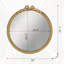 Miroir mural 30 po x 32,1 po