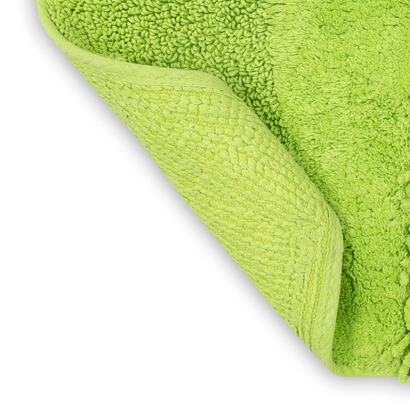 Laverne High/Low Stain/Fade Resistant Non-Slip Machine Washable Bath Mat, Fiesta Lime, 27" W x 45" L