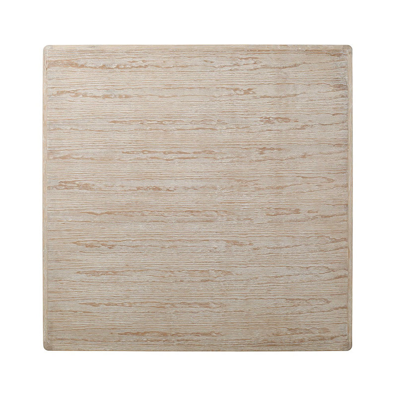 Peking Ming Solid Wood Coffee Table, 16" H x 50" L x 50" W, White