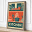 Kitchen Shelves Retro - Wrapped Canvas-131761885-131761892