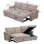 Canapé-lit modulaire rembourré en lin Rosina-86764424