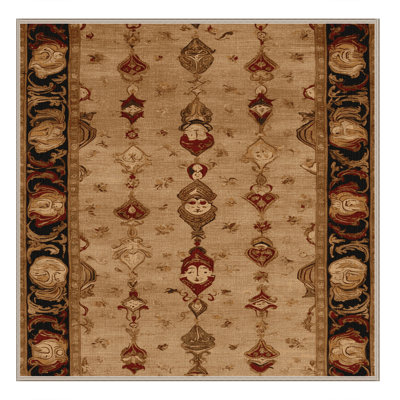 Machine Washable French Brown Area Rug