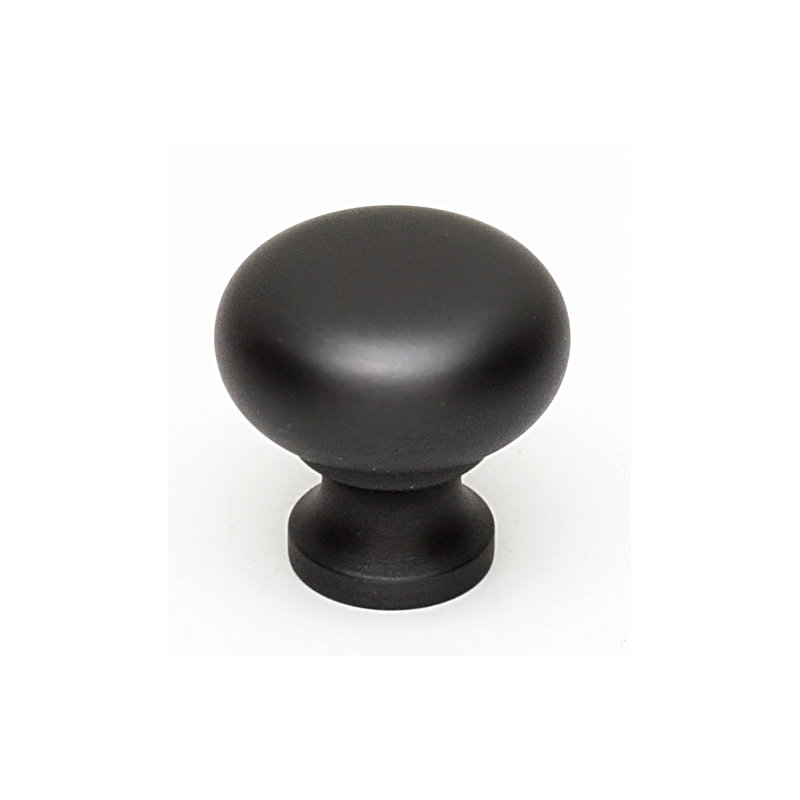 Mushroom Knob, 1" H x 1" W x 0.63" D, Bronze