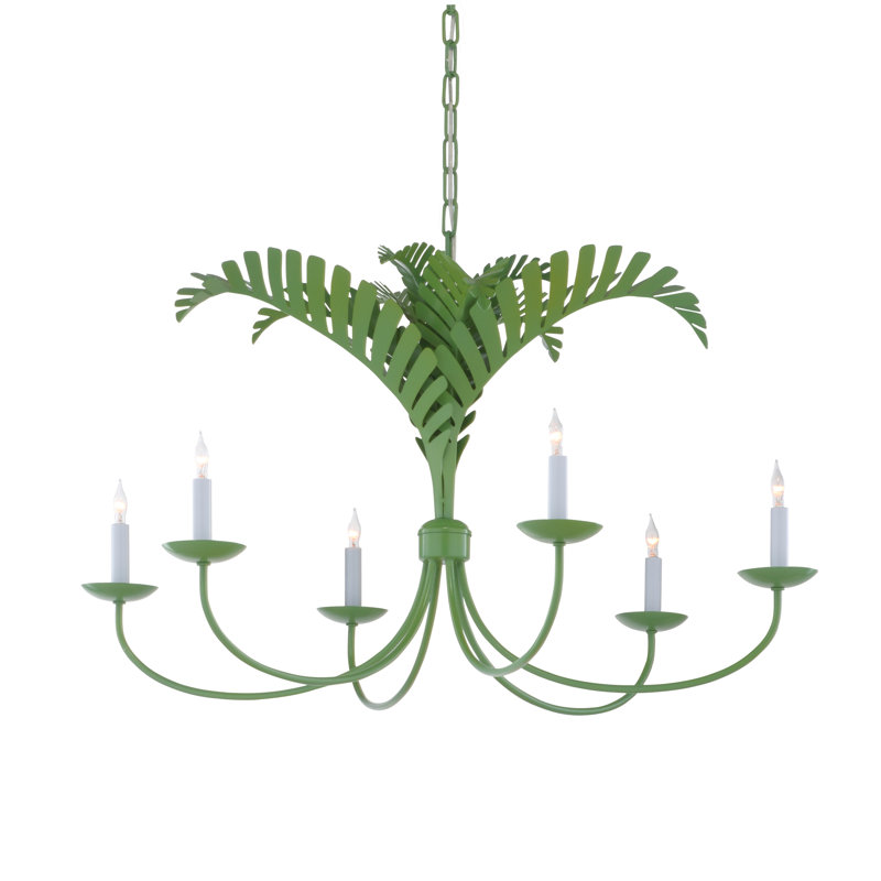 Royal 6 - Light Chandelier, Spring Green
