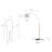 Debbye 77'' Chrome Arched Floor Lamp