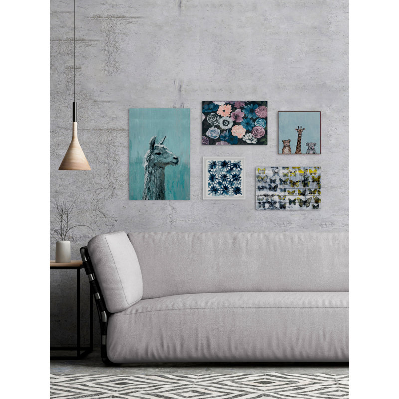 Alima «Cobalt Boho» Pentaptych