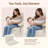 Lullacloud Manual Nursery Glider Chair With Multi Position Armrests And Adjustable Headrest - Beige-126486572