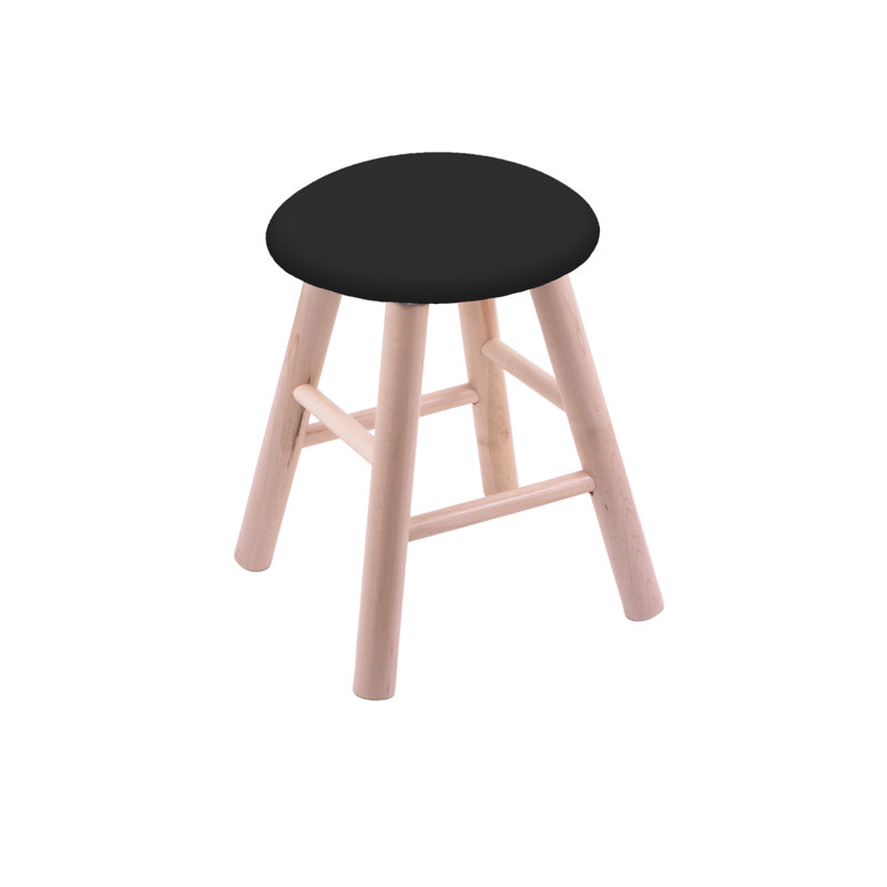 Tabouret meuble-lavabo, Chêne Naturel, Vinyle noir