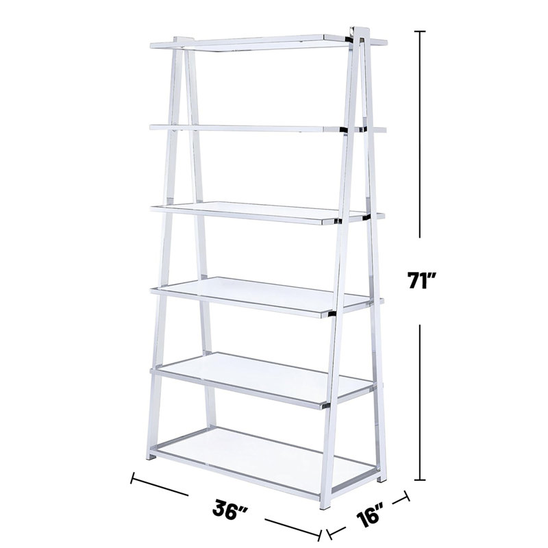6 tablettes fixes à 6 niveaux