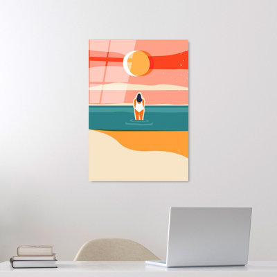 Stunning Decorative Tempered Glass Painting, 17.7 x 25.6 inches | 100% Tempered Glass, Thickness: 0.16 inches | Fade-Resistant Back Surface Print, Vivid Colors, Perfect for Home Decor & Art Enthusiasts