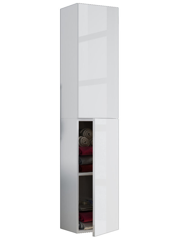 Aysheia Bathroom Cabinet, White