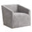 Nice Modern Upholstered Barrel Armchair, 360° Swivel-840522053