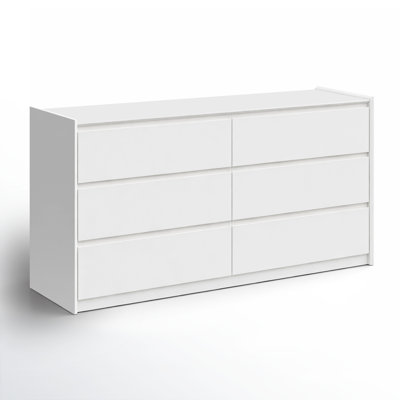 Commode double moderne avec tiroir White