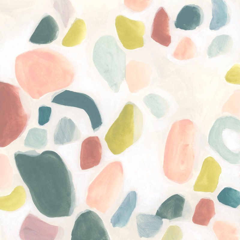 Pebble Confetti I - Wrapped Canvas Print, 122cm H x 122cm W x 3.8cm D