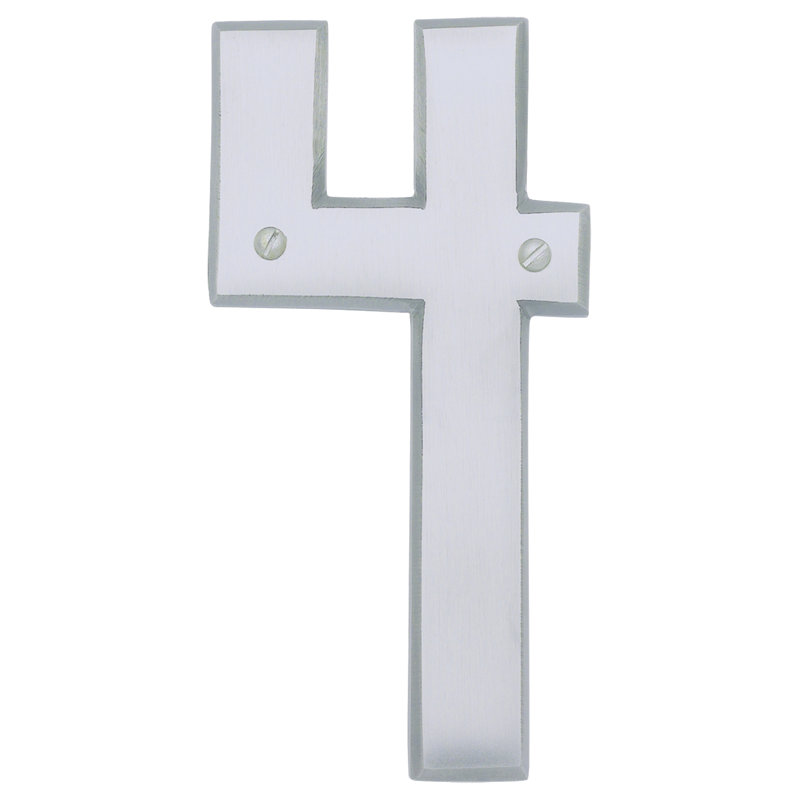 Mission 5-1/2" H Surface Mount House Number, Aged Bronze, 4