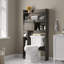 Armoire de rangement au-dessus de la toilette